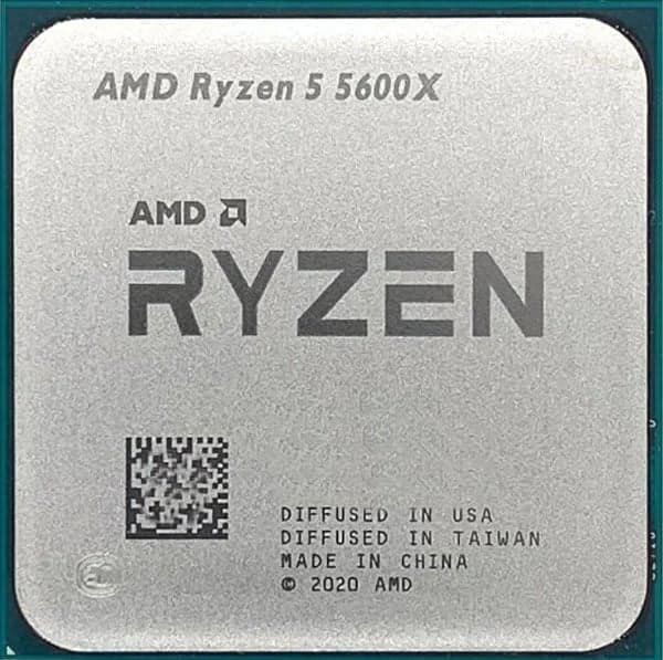 CPU AMD Ryzen R5 5600X Tray 6 Cores Threads 12 Up to 4.6Ghz