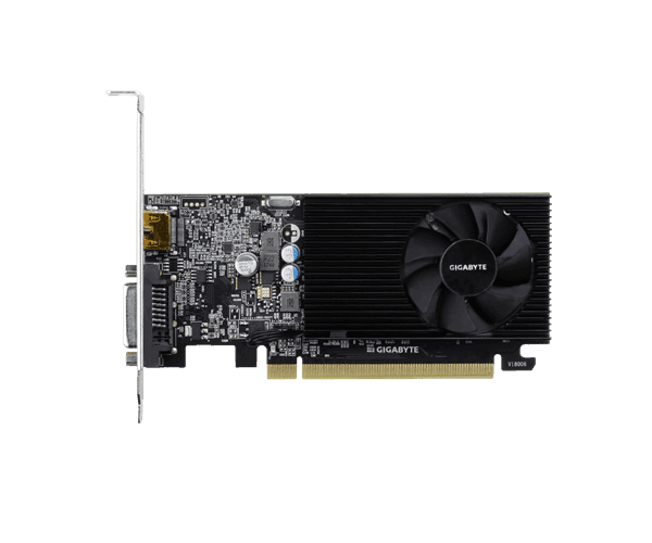 Видеокарта Gigabyte GT 1030 2GB DDR4 DVI HDMI Low Profile — Миниатюра 2