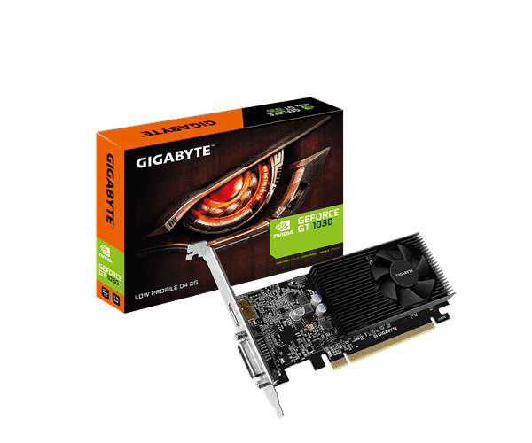 Видеокарта Gigabyte GT 1030 2GB DDR4 DVI HDMI Low Profile — Фото 1 | PuzzlePC