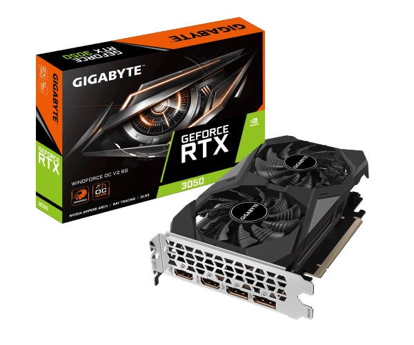 Видеокарта Gigabyte RTX 3050 Windforce 2 OC V2 6GB GDDR6 — Фото 1 | PuzzlePC