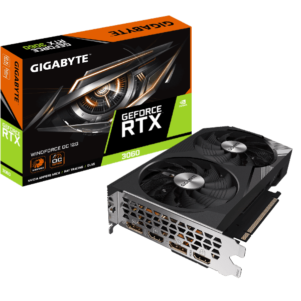 GPU OC 12GB Rev 2.0 Gigabyte RTX 3060 Windforce 2 GDDR6