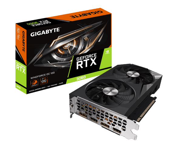 Видеокарта OC 12GB Rev 2.0 Gigabyte RTX 3060 Windforce 2 GDDR6 — Миниатюра 5