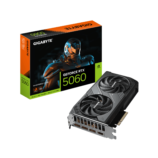 Видеокарта Gigabyte GeForce RTX 5060 WindForce 2 OC 8GB GDDR7