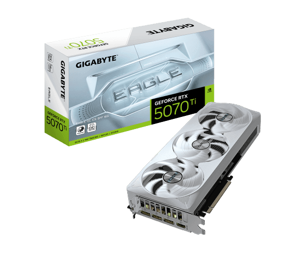 GPU Gigabyte GeForce RTX 5070 Ti EAGLE OC ICE SFF 16G 16GB GDDR7 — Image 1 | PuzzlePC