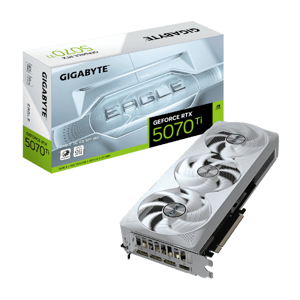 כרטיס מסך Gigabyte GeForce RTX 5070 Ti EAGLE OC ICE SFF 16G 16GB GDDR7
