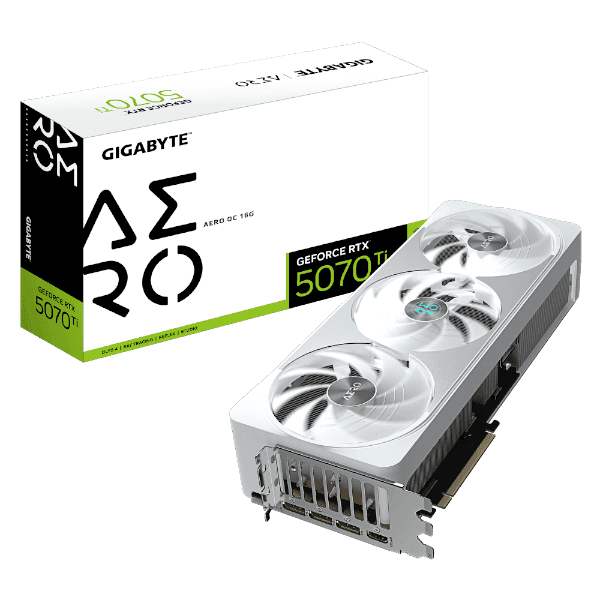 כרטיס מסך Gigabyte GeForce RTX 5070 Ti AERO OC 16G 16GB GDDR7