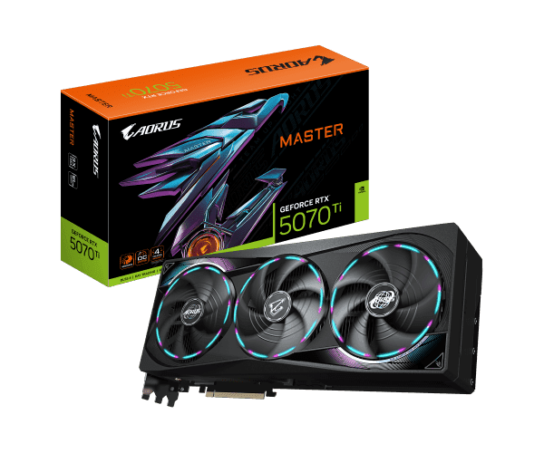 GPU Gigabyte AORUS GeForce RTX 5070 Ti MASTER 16G 16GB GDDR7 — Image 1 | PuzzlePC