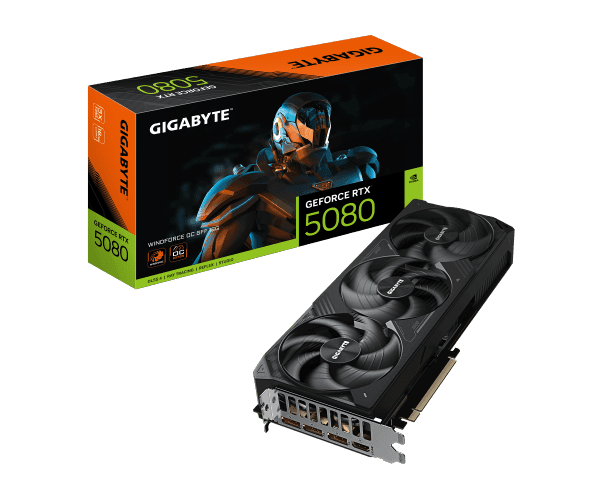Видеокарта Gigabyte GeForce RTX 5080 WINDFORCE OC SFF 16G 16GB GDDR7 — Фото 1 | PuzzlePC