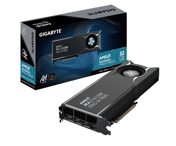 GPU Gigabyte Radeon Pro W7800 AI TOP 32GB GDDR6 — Preview 5