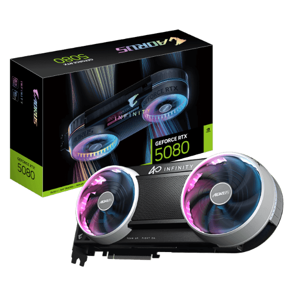 GPU AORUS RTX 5080 INFINITY 16GB GDDR7 WINDFORCE HYPERBURST