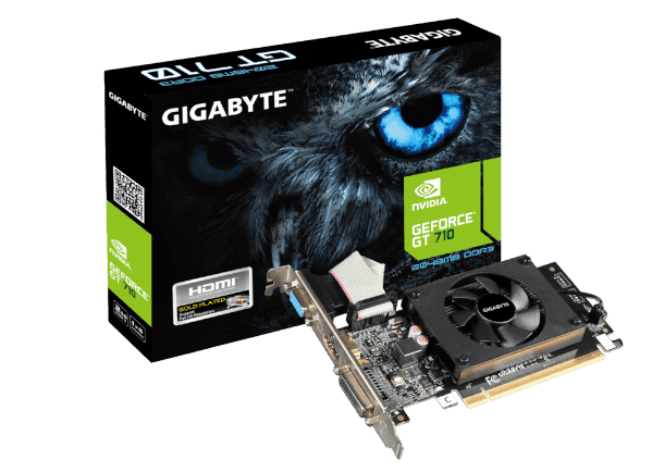 Видеокарта Gigabyte GT 710 2GB 2.0 VGA DVI HDMI Low Profile