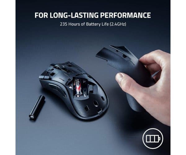Мышь Razer DeathAdder V2 X HyperSpeed Wireless Gaming Mouse Black — Миниатюра 4