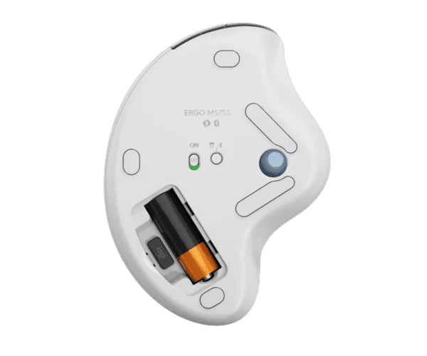 Mouse Logitech M575S TrackBall Off-White Blue Ball 2000DPI BT — Preview 5
