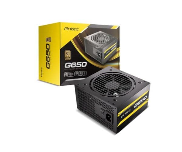Power supply Antec ATOM G650 120MM Silent Fan Semi-Modular 80Plus Gold 650W 80+ Gold — Image 1 | PuzzlePC
