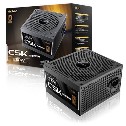 Блок питания Antec CSK 650DC 650W ATX Non-Modular PSU 80 plus Bronze 80+ Bronze
