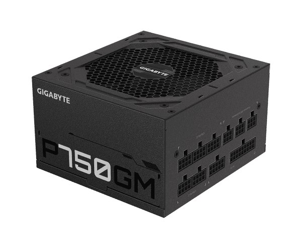Блок питания 80 PLUS GOLD FULL MODULAR 12CM FAN Gigabyte P750GM ATX 750W 80+ Gold — Миниатюра 2