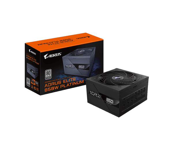 Gigabyte Power supply AORUS ELITE P850W 80 Plus Platinum Modular PCIe 5.0 850W 80+ Platinum — Image 1 | PuzzlePC