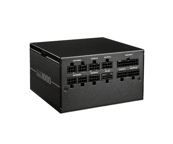 Cooler Master Блок питания CoolerMaster Elite 1000W 80Plus Gold ATX3.1 Fully Modular 80+ Gold — Миниатюра 3
