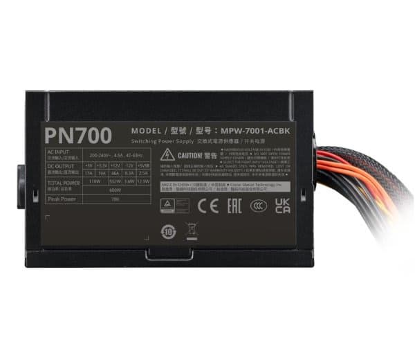 Power supply Cooler Master ELITE NEX 230V PEAK POWER 700 Active PFC 700W — Preview 4