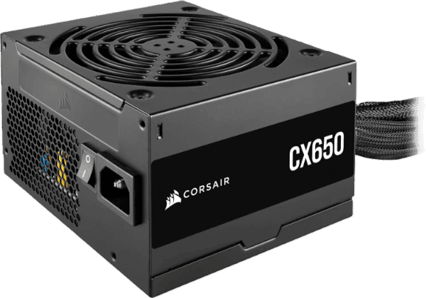 Power supply CORASIR CX650 Non modular 650W 80 Plus Bronz PSU 80+ Bronze