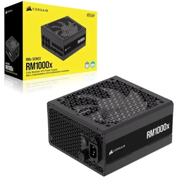 ספק כוח Corsair RM1000X ATX3.1 Fully modular 80Plus Gold Black 1000W 80+ Gold