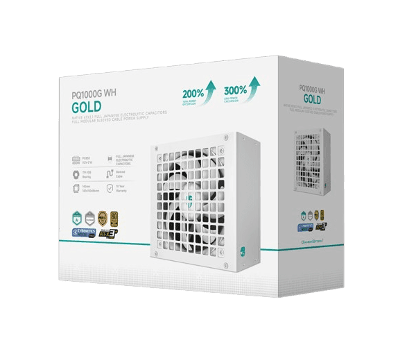 Power supply DeepCool PN1000G 1000W Gold Fully Modular Pcie 5.1 White 80+ Gold — Preview 6