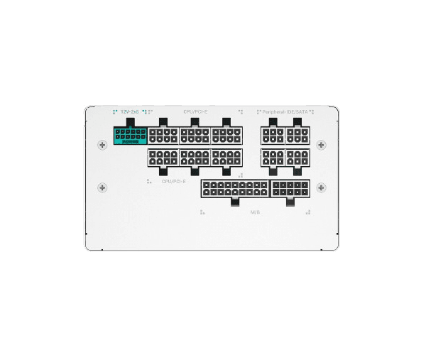 Power supply DeepCool PN1000G 1000W Gold Fully Modular Pcie 5.1 White 80+ Gold — Preview 4