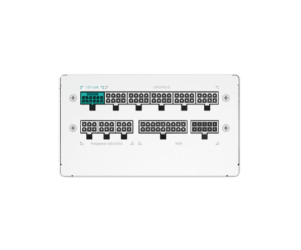 Блок питания DeepCool PN850M 850W Gold Fully Modular Pcie 5.1 White 80+ Gold — Миниатюра 3