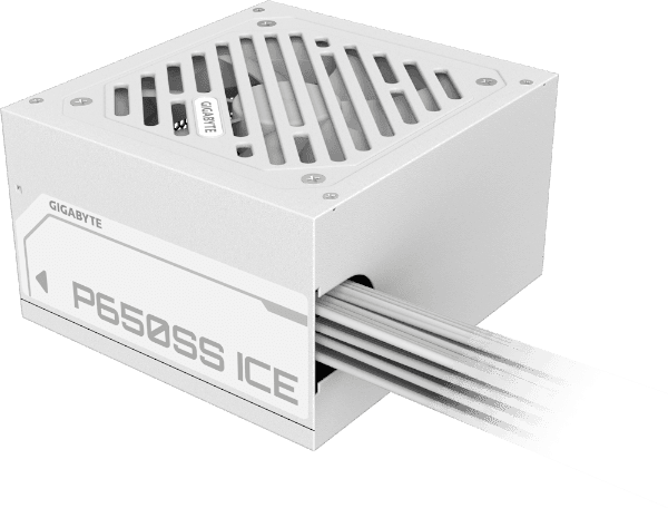 Power supply Gigabyte P650SS ICE 650W 80 PLUS Silver White 80+ Silver