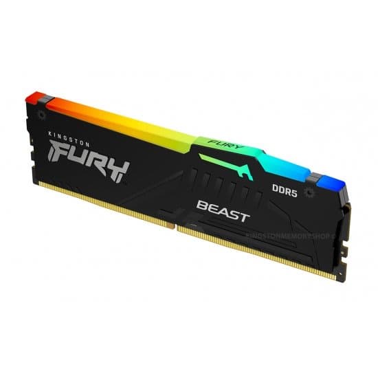 Память Kingston FURY Beast RGB 16GB DDR5 6000MHz CL36 — Миниатюра 4