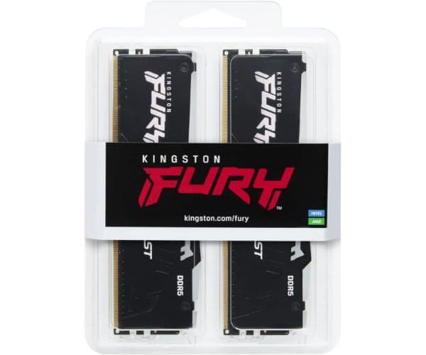 Память Kingston Fury Beast RGB 2×16GB DDR5 6000MHz CL30 — Миниатюра 3