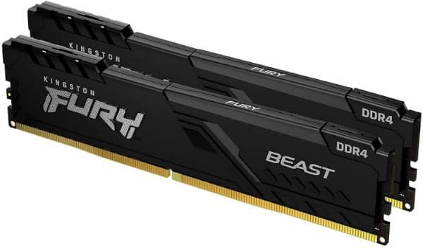 Память Kingston Fury Beast Black 2×16GB DDR5 6000MHz CL36 — Миниатюра 4