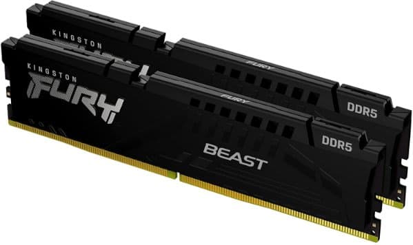 זיכרון לנייח Kingston Fury Beast RAM 2×32GB DDR5 6000MHz CL30