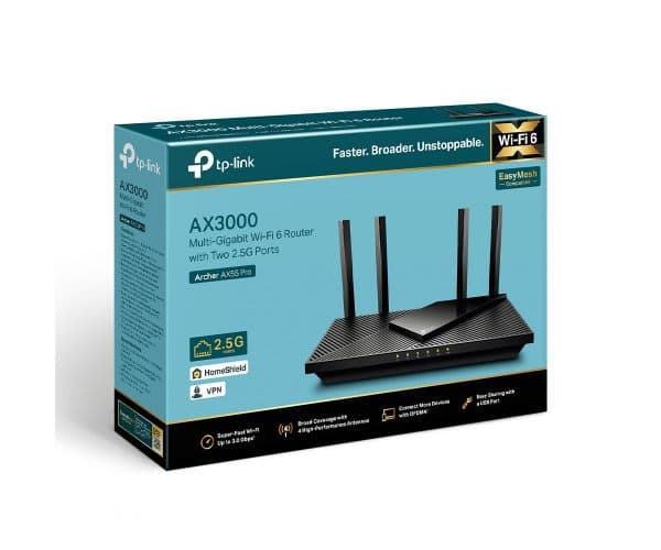 Router TP-Link Archer AX55 Pro Multi-Gigabit Wi-Fi 6 Router 2x 2.5GBE — Preview 2
