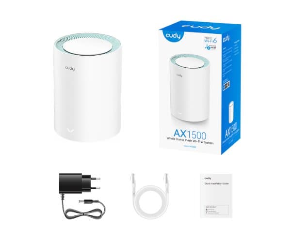 Роутер Cudy M1500 AX1500 MESH WIFI6 System 1 pack — Миниатюра 2