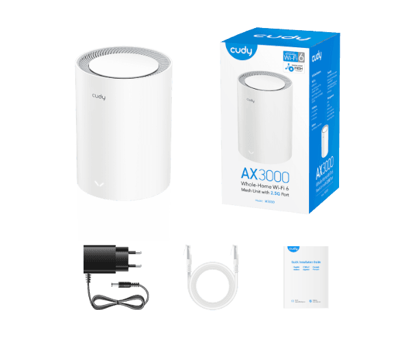 Router Cudy M3000 V2 Dual Band Wi-Fi 6 Mesh System AX3000 1Pa — Preview 4