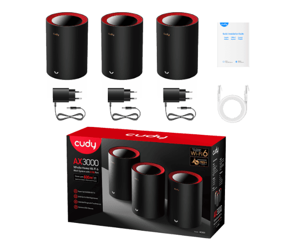 Router Cudy AX3000 2.5G Mesh Wi-Fi 6 System 3 Pack — Preview 4