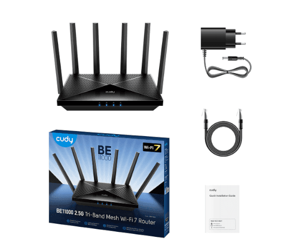 Router Cudy WE11000 WIFI7 Mesh 4X 2.5GB Lan up to 11000Mbps — Preview 3
