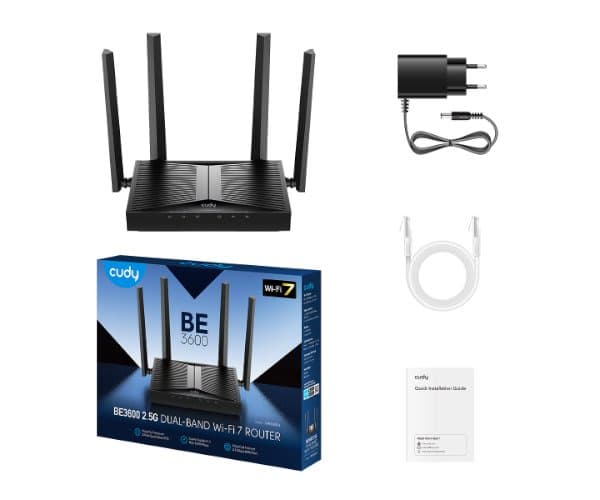 Router CUDY WR3600H Wi-Fi 7 Multi-Mode Router WAN 2.5GBX1 5 Ports — Preview 3