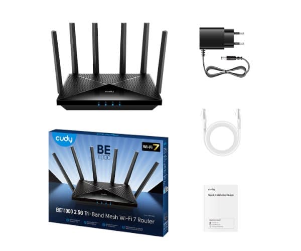 Роутер Cudy BE6500 WIFI7 2.5GB LAN up to 6453Mbps — Миниатюра 3