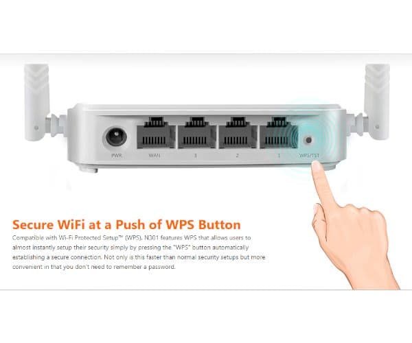 Роутер Tenda N301 2.4GHZ ROUTER/AP/EXTENDER — Миниатюра 3