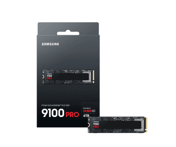 Накопитель Samsung 9100 PRO 4TB Gen5 M.2 NVME 2.0 14800/13400 RW — Фото 1 | PuzzlePC