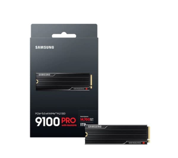 Storage Samsung 9100 PRO W/Heatsink 1TB Gen5 M.2 NVME 2.0