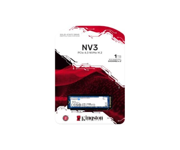 Накопитель Kingston NV3 1TB NVME GEN 4.0 M.2 2280 6000/4000Mb/s — Миниатюра 3