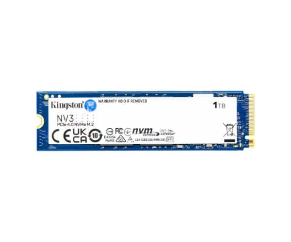 Накопитель Kingston NV3 1TB NVME GEN 4.0 M.2 2280 6000/4000Mb/s — Фото 1 | PuzzlePC