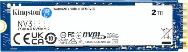 Накопитель Kingston NV3 2TB NVME GEN 4.0 M.2 2280 6000/5000Mb/s