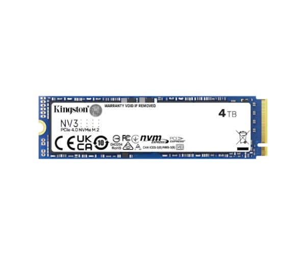 Storage Kingston NV3 4TB NVME GEN 4.0 M.2 2280 6000/5000Mb/s — Image 1 | PuzzlePC