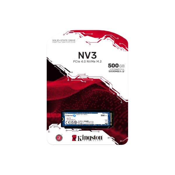 Накопитель Kingston NV3 500GB NVME GEN 4.0 M.2 2280 5000/3000Mb/s