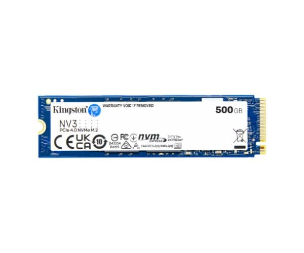 Накопитель Kingston NV3 500GB NVME GEN 4.0 M.2 2280 5000/3000Mb/s — Миниатюра 2