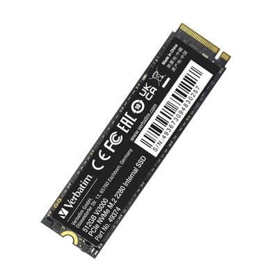 Verbatim Накопитель NVME gen3 NGFF 2280 Verbateem VI3000 512GB — Миниатюра 6